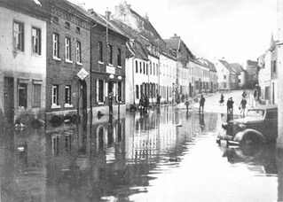 Hochwasser in Aldenhoven, Alte Turmstraße 1939/40