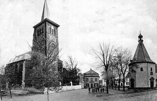 Kirche und Gnadenkapelle in Aldenhoven 1911