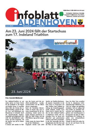 Titelseite infoblatt ALDENHOVEN