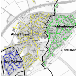 Einteilung der Ortschaft Aldenhoven in Wahlbezirke